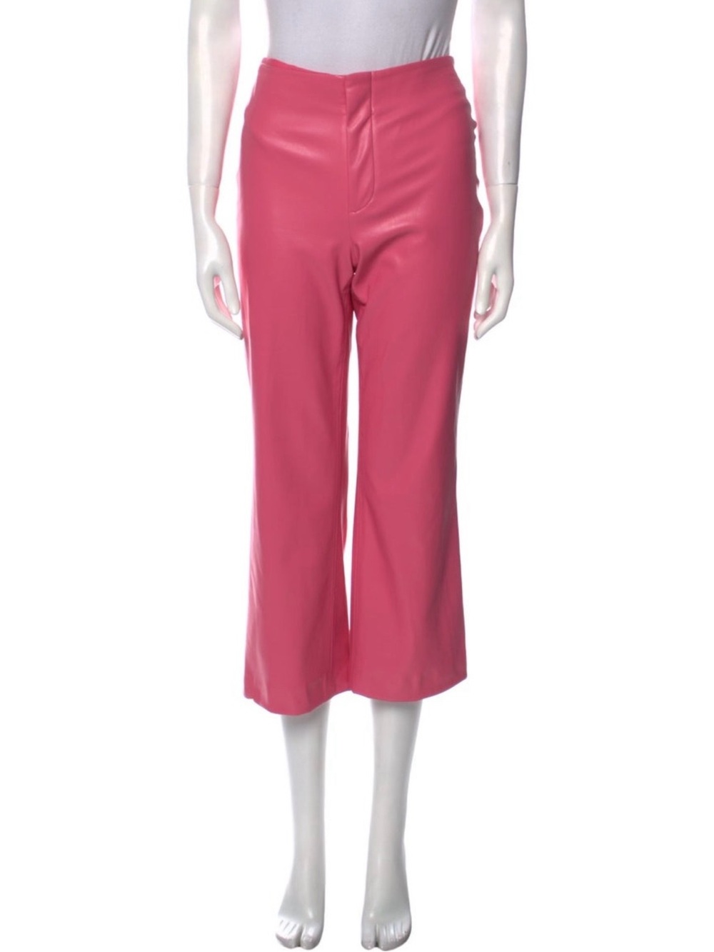 Alice + Olivia Hot Pink Cropped Wide-Leg Pants
